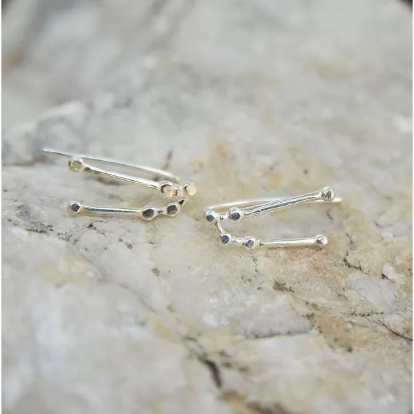 Marycrafts Sterling Silver Taurus Constellation Earrings Ear Crawler Ear ClimberMarycrafts Sterling Silver Taurus Constellation Earrings Ear Crawler Ear Climber