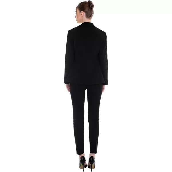 Marycrafts Womens Professional Blazer Pant Suit Set for WorkBlack