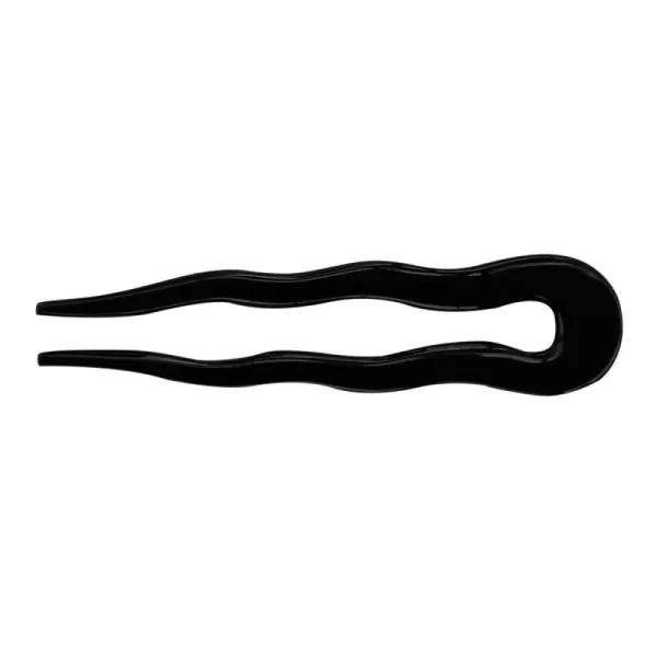 Marycrafts Simple Wavy Horn Hair Accessories Hair Fork Hairfork Hair Pins Handmade 492Black