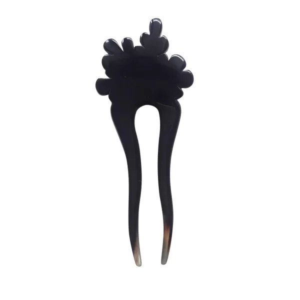 Marycrafts Black Acorn Oak Leaf Buffalo Horn Hair Fork Hairfork Hairstick Hair Accessoies For WomenBlack