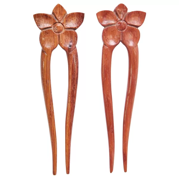 Marycrafts Wooden Flower Hair Pin Hair Fork Hair Stick Hair Accessories For Women 1 Piece1 Piece