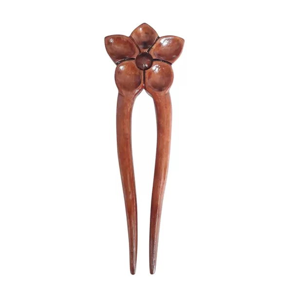 Marycrafts Wooden Flower Hair Pin Hair Fork Hair Stick Hair Accessories For Women 1 PieceSet 2 Pcs