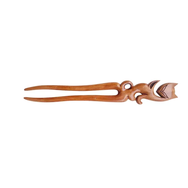 Marycrafts Wooden Fox Hair Pin Hair Fork Hair Stick Hair Accessories Handmade 1 pc1 Count Pack of 1