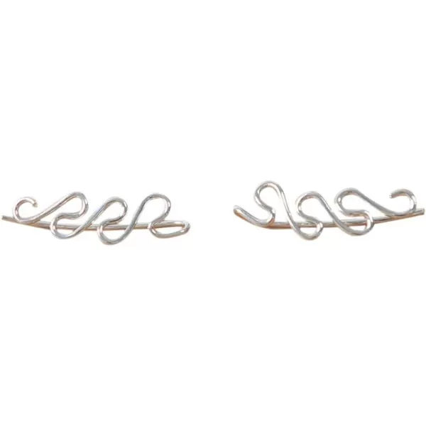 Marycrafts Sterling Silver Simple Ear Crawler Ear ClimberMarycrafts Sterling Silver Simple Ear Crawler Ear Climber