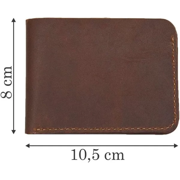 Marycrafts Handmade BiFold Slim Leather Wallet for MenMarycrafts Handmade BiFold Slim Leather Wallet for Men