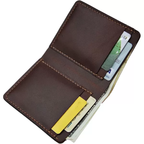 Marycrafts Handmade BiFold Slim Leather Wallets for MenMarycrafts Handmade BiFold Slim Leather Wallets for Men