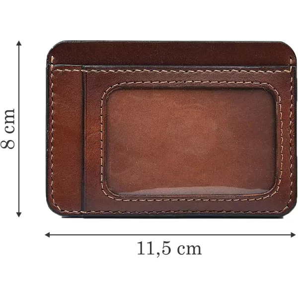 Marycrafts Slim Leather Card Case Wallet Minimalist ID Holder for MenMarycrafts Slim Leather Card Case Wallet Minimalist ID Holder for Men