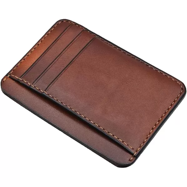 Marycrafts Slim Leather Card Case Wallet Minimalist ID Holder for MenMarycrafts Slim Leather Card Case Wallet Minimalist ID Holder for Men