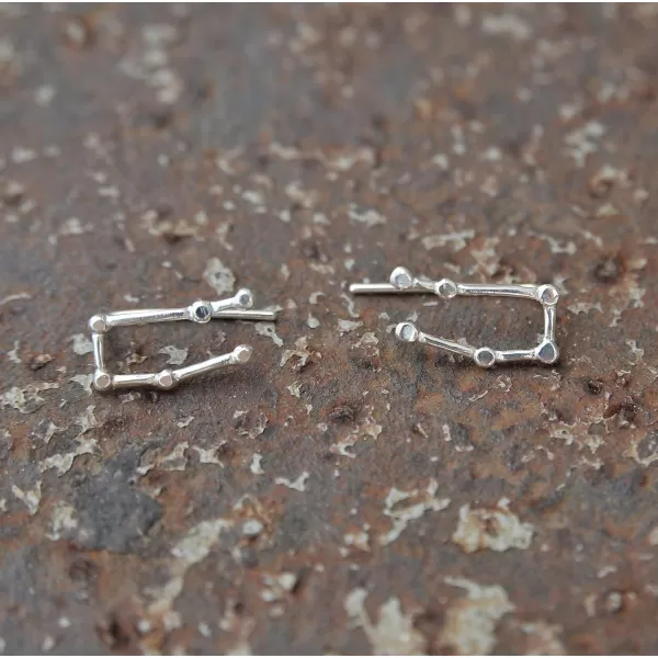 Marycrafts Sterling Silver Gemini Constellation Earrings Ear Crawler Ear ClimberMarycrafts Sterling Silver Gemini Constellation Earrings Ear Crawler Ear Climber