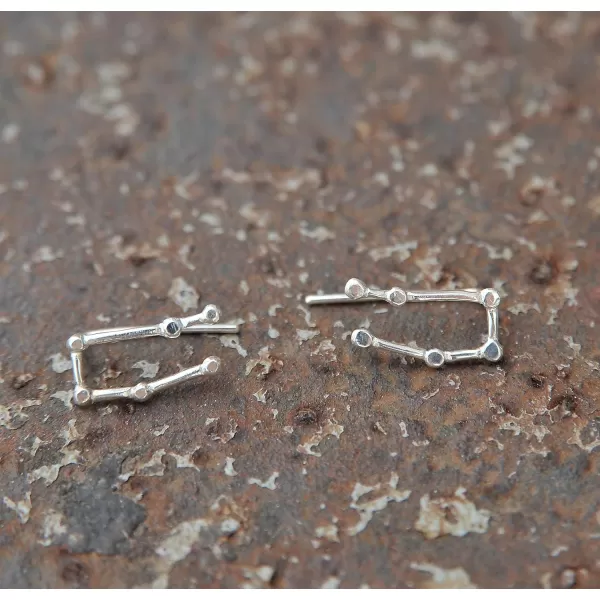 Marycrafts Sterling Silver Gemini Constellation Earrings Ear Crawler Ear ClimberMarycrafts Sterling Silver Gemini Constellation Earrings Ear Crawler Ear Climber