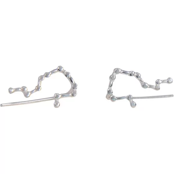 Marycrafts Sterling Silver Aquarius Constellation Earrings Ear Crawler Ear ClimberMarycrafts Sterling Silver Aquarius Constellation Earrings Ear Crawler Ear Climber