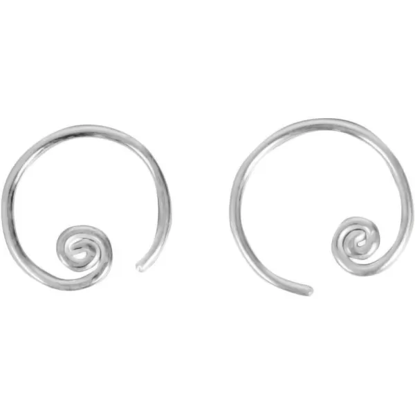 Marycrafts Sterling Silver Spiral Minimal Earrings For Women HandmadeMarycrafts Sterling Silver Spiral Minimal Earrings For Women Handmade