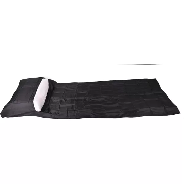 Marycrafts 100 Pure Mulberry Silk Single Sleeping Bag Liner Travel Sheet 83x33Black