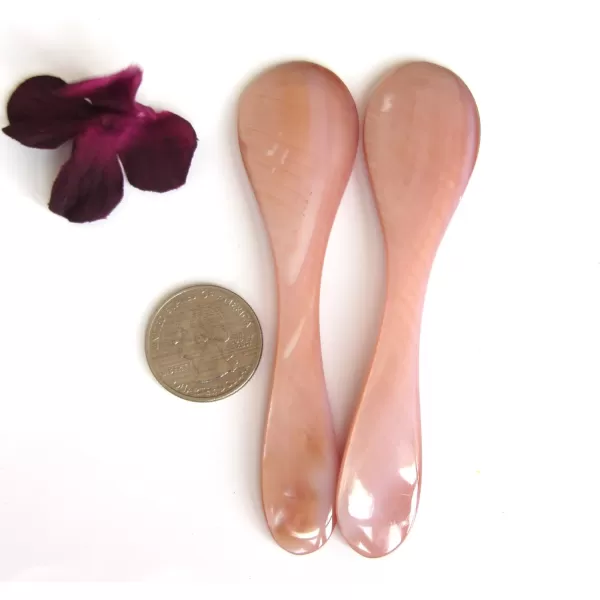 Marycrafts Set of 6 Pink Mother of Pearl MOP Caviar Spoons W Round HandleMarycrafts Set of 6 Pink Mother of Pearl MOP Caviar Spoons W Round Handle