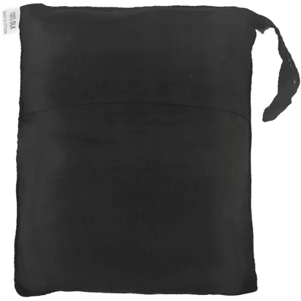 Marycrafts 100 Pure Mulberry Silk Single Sleeping Bag Liner Travel Sheet 83x33Black