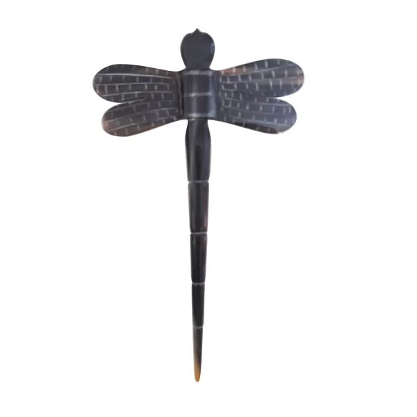 Marycrafts Dragonfly Horn Hair Stick Hairstick Hair Pin Hairpin Hair Accessories Handmade 591quotBlack