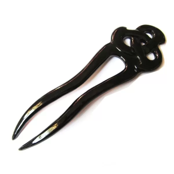 Marycrafts Celtic Knot Buffalo Horn Hair Fork Hair stick Hair AccessoriesBlack Shade