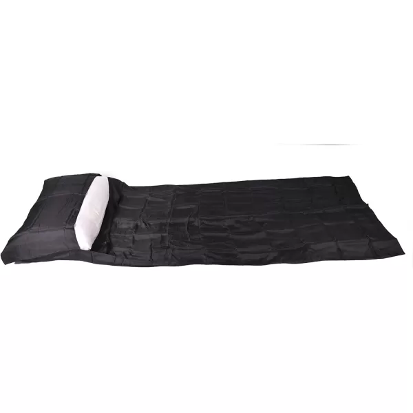 imageMarycrafts 100 Pure Mulberry Silk Single Sleeping Bag Liner Travel Sheet 83quotx33quotBlack