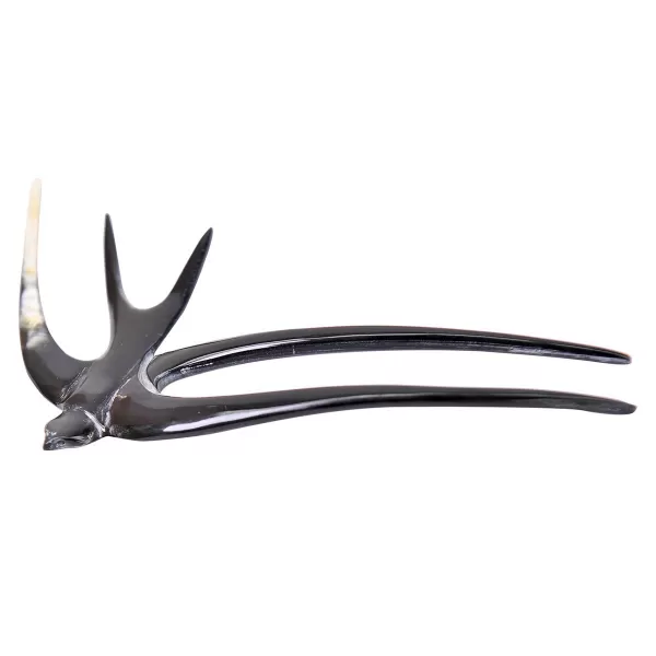 imageMarycrafts Buffalo Horn Swallow Bird Hair Fork Hair Sticks Accessories HandmadeBlack 1