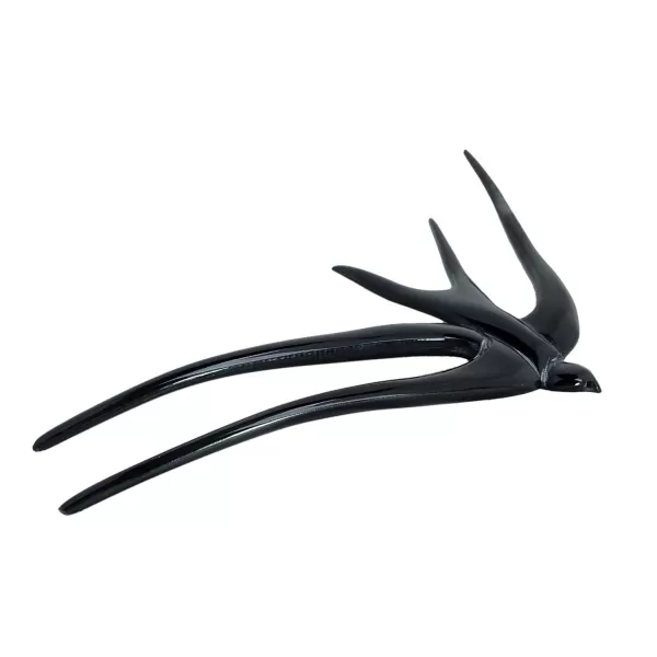 imageMarycrafts Buffalo Horn Swallow Bird Hair Fork Hair Sticks Accessories HandmadeBlack 2