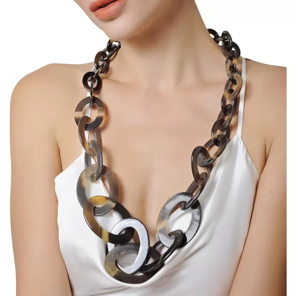 imageMarycrafts Womens Handmade Buffalo Horn Fashion Long Chain Necklaces