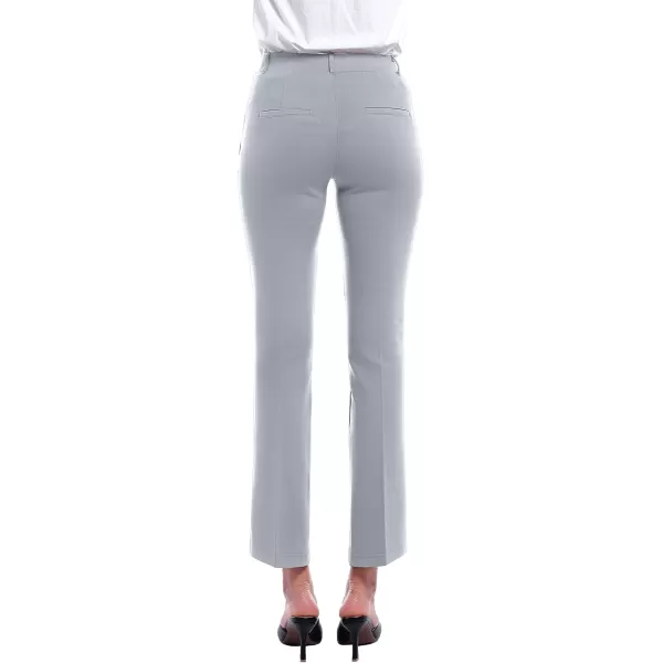 imageMarycrafts Womens Pull On Stretch Yoga Straight Dress Work Pants 29quot 31quot33quotSilver  Inseam 29