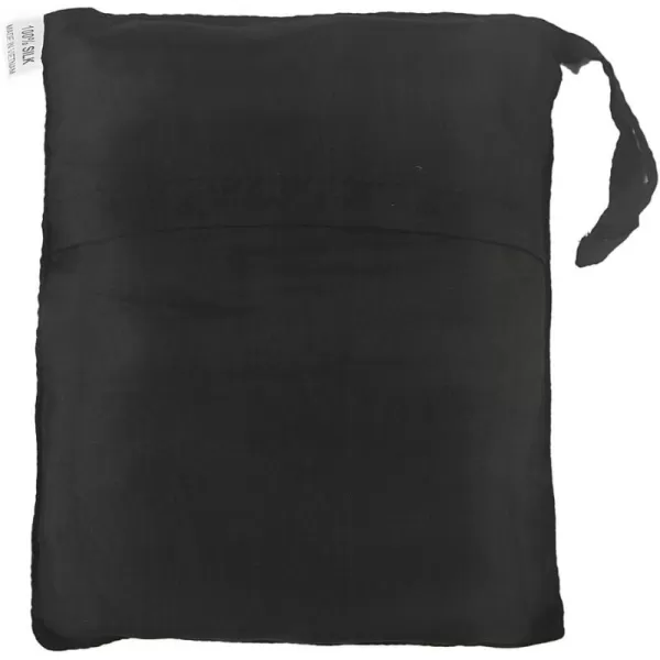 imageMarycrafts 100 Pure Mulberry Silk Single Sleeping Bag Liner Travel Sheet 83quotx33quotBlack