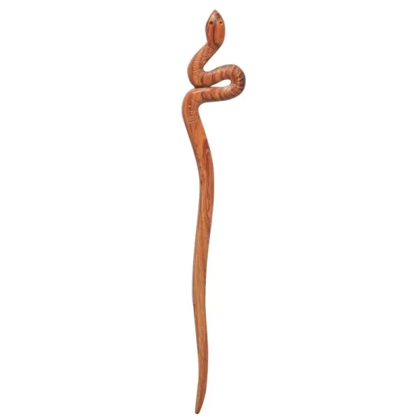 imageMary Crafts Wooden Brown Snake Hair Pin Hair Stick Hair Fork Hair Accessory Handmade 69quot