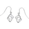 imageMarycrafts Sterling Silver Geometric Octahedron Earrings Minimalist Earrings