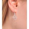 imageMarycrafts Sterling Silver Geometric Octahedron Earrings Minimalist Earrings