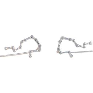 imageMarycrafts Sterling Silver Aquarius Constellation Earrings Ear Crawler Ear Climber