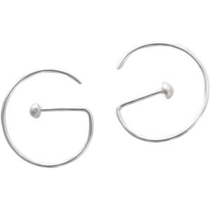 imageMarycrafts Sterling Silver Hop Minimal Earrings For Women Handmade