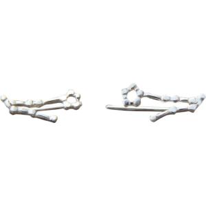 imageMarycrafts Sterling Silver Pisces Constellation Earrings Ear Crawler Ear Climber