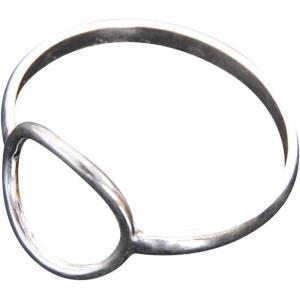 imageMarycrafts Sterling Silver Simple Plain Karma Circle Statement Rings