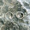 imageMarycrafts Sterling Silver Spiral Minimal Earrings For Women Handmade