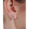 imageMarycrafts Sterling Silver THC Molecule Chemistry Ear Crawler Ear Climber