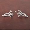 imageMarycrafts Sterling Silver Deer horn Ear Crawler Ear Climber