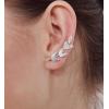 imageMarycrafts Sterling Silver Laurel Leaf Ear Climber Ear Crawler Earrings