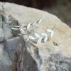 imageMarycrafts Sterling Silver Laurel Leaf Ear Climber Ear Crawler Earrings