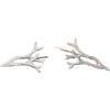 imageMarycrafts Sterling Silver Deer horn Ear Crawler Ear Climber