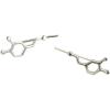 imageMarycrafts Sterling Silver Dopamine Molecule Ear Climber Ear Crawler Earrings