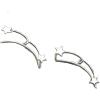 imageMarycrafts Sterling Silver Star Ear Climber Ear Crawler Earrings