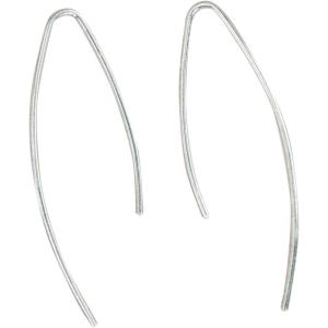 imageMarycrafts Sterling Silver Threader Earrings Wishbone Earrings Wire Earrings