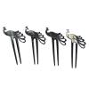 imageMarycrafts Peacock Buffalo Horn Hair Fork Hair sticks Accessories HandmadeBlack
