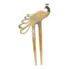 imageMarycrafts Peacock Buffalo Horn Hair Fork Hair sticks Accessories HandmadeLight Shade