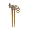 imageMarycrafts Peacock Buffalo Horn Hair Fork Hair sticks Accessories HandmadeLight Shade
