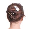 imageMarycrafts Buffalo Horn 4 Prongs Hair Fork Hair Pin Hair Accessories For WomenLight Color
