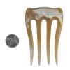 imageMarycrafts Buffalo Horn 4 Prongs Hair Fork Hair Pin Hair Accessories For WomenLight Color