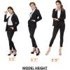 imageMarycrafts Womens Business Blazer Pant Suit Set for WorkBlack