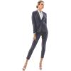 imageMarycrafts Womens Business Blazer Pant Suit Set for WorkGray